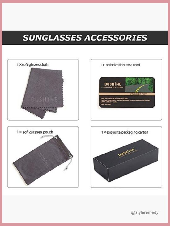 Polarized Sunglasses with UV400 Protection, Plastic Frames
